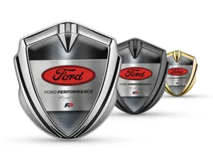 Ford Metallico Emblema Badge Stile Tuning Splendente